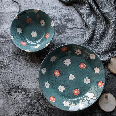AITO美浓烧陶瓷碗碟套装 【Nordic-Flower四季餐桌系列】春意