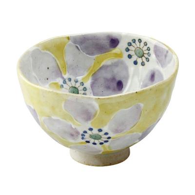 日本AITO手作陶瓷小碗汤面碗饭碗 【濑户烧手工彩花】彩花