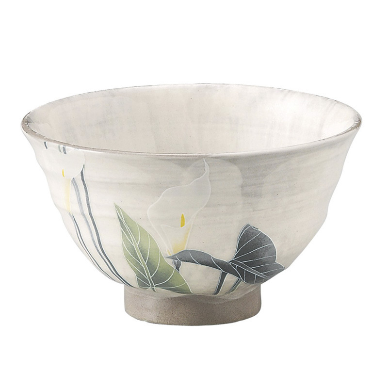 日本AITO濑户烧陶瓷汤碗饭碗面碗 【抚松庵系列】马蹄莲