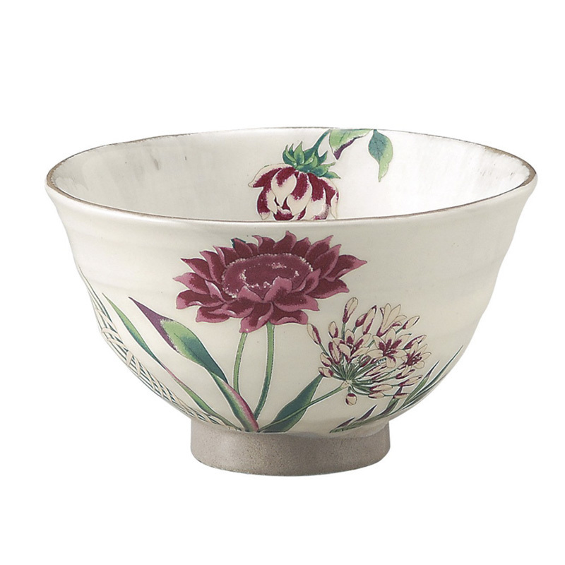 日本AITO濑户烧陶瓷饭碗汤碗面碗 【抚松庵系列】百子莲