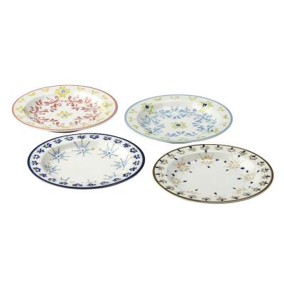 日本AITO美浓烧陶瓷碟子盘子4件套 【Diane-Harrison系列】4色装