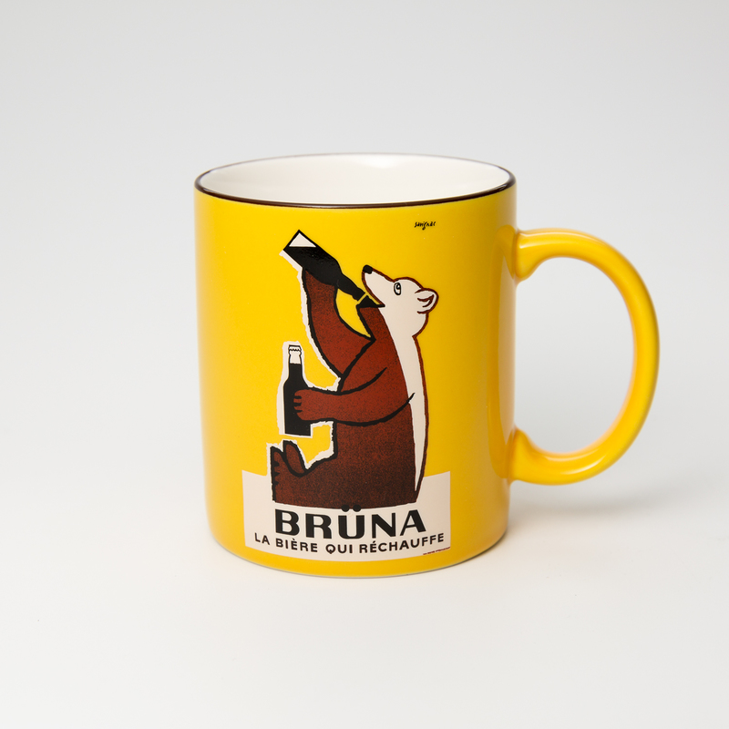 日本AITO美浓烧陶瓷马克杯贪吃熊BRUNA savignac系列